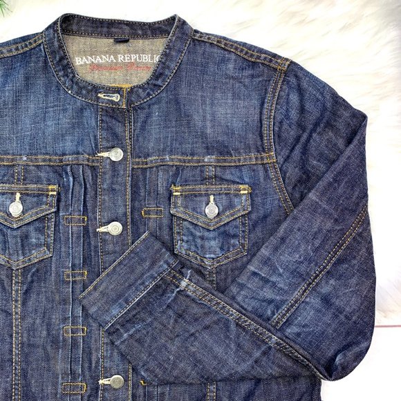 Banana Republic Jackets & Blazers - |•BANANA REPUBLIC•| Dark Denim Jean Jacket